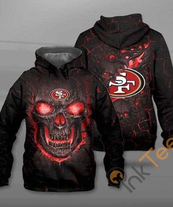 San Francisco Lava Skull 3D All-Over Print Hoodie