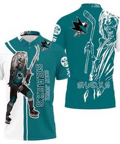 San Jose Sharks and Zombie For Fans 3D All Over Print Polo Shirt breaks the monotony of regular team merchandise