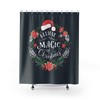 Santa Xmas Merry Christmas Shower Curtain that will look great in any bathroom