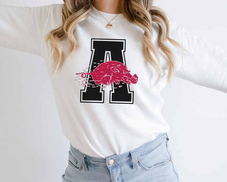 Score A Touchdown With Throwback Arkansas Razorback Apparel Sweatshirts, Crewnecks, Hoodies, And Shirts - Image 4