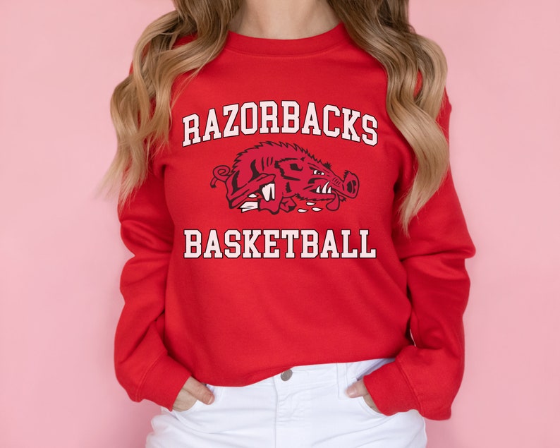 Score Big With Arkansas Razorbacks Basketball Apparel Sweatshirt, Crewneck, Hoodie, And More - Image 2