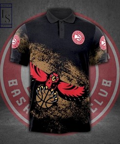 Score Big with NBA Atlanta Hawks 3D Polo Shirt