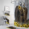 Scottish Highlander Shower Curtain Set with Rustic Bath Accessories