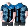 Scratch The Lions' Pride with Our Sugar Skull Detroit Lions Flower Pattern 3D All-Over Print Polo Shirt