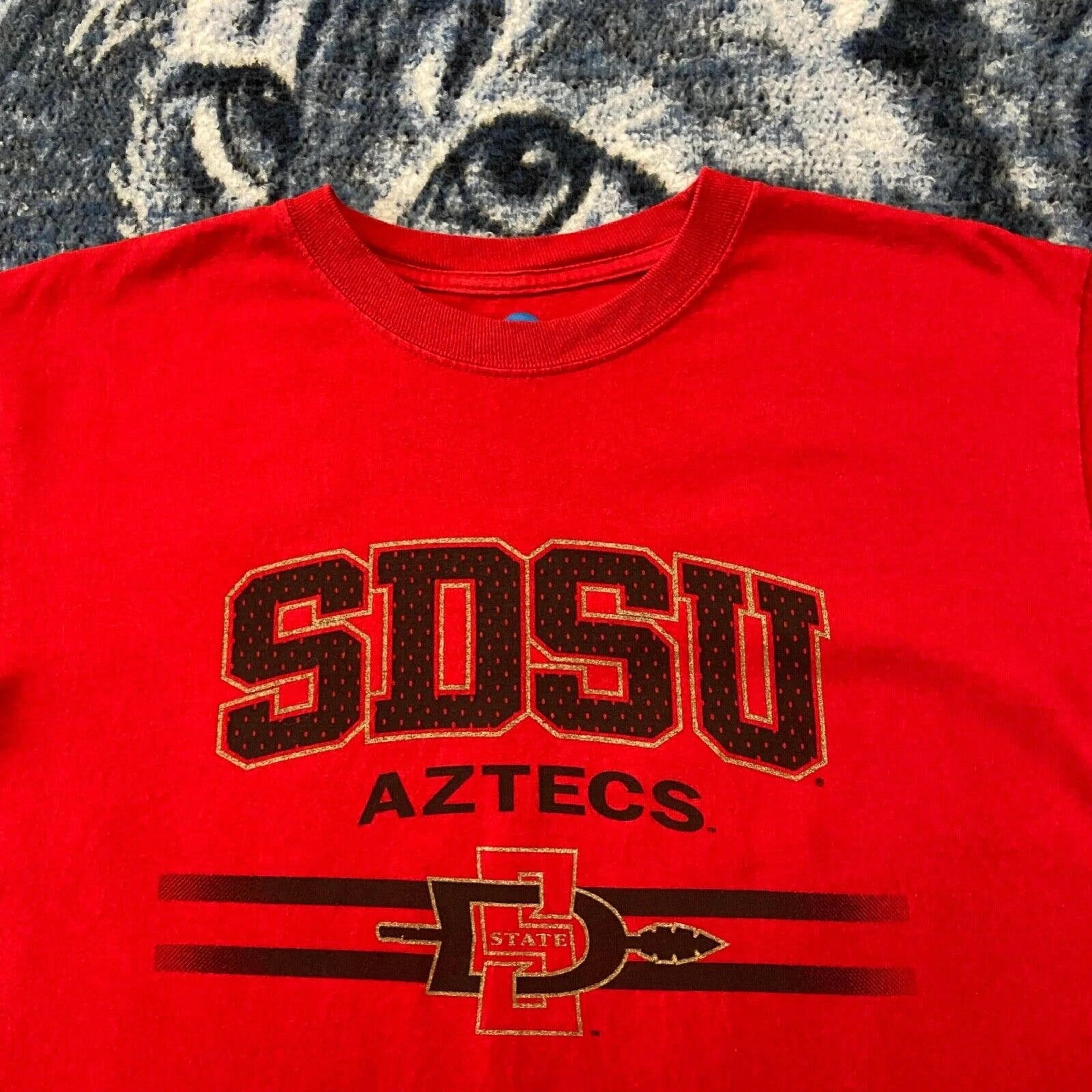 Sdsu Aztecs Graphic T-Shirt Hoodie Y2K Style Full-Size Gift For Ncaa Fans - Image 2