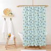 Sea ocean nautical pattern Shower Curtain | Blue nautical sailing fabric Bathroom Curtain Set Decor