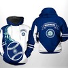 Seattle Mariners All Over Print Camo Veteran 3D Hoodie Zipper