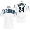 Seattle Mariners Ken Griffey Jr. #24 2020 MLB White Jersey Inspired 3D All Over Print Polo Shirt