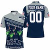 Seattle Seahawks 2020 NFL Season Legendary NFC West Division Champions: Personalized 3D All Over Print Polo Shirt