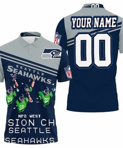 Seattle Seahawks 2020 NFL Season Legendary NFC West Division Champions: Personalized 3D All Over Print Polo Shirt