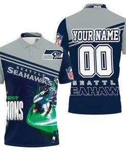 Seattle Seahawks Fans, It's Time to Get Your Game on with This Personalized 3D All Over Print Polo Shirt
