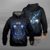 Seattle Seahawks Lava Skull 3D All-Over Print Hoodie