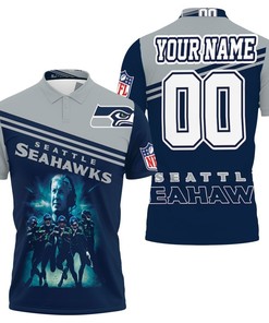 Seattle Seahawks Legend Players and Coach: Personalized 3D All Over Print Polo Shirt