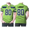 Seattle Seahawks Steve Largent #80 NFL American Football Legend Polo Shirt with Polo Collar