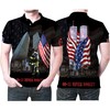 September 11, Never Forget Memorial Flag on a 3D All Over Print Polo Shirt