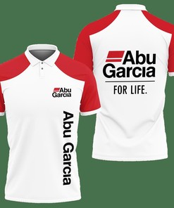 Set a Trend in Red: Breathable Fabric and All Over Print Design in Abu Garcia Tnc-Nh Polo Shirt Ver 2
