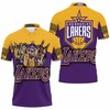 Shaquille O'Neal Los Angeles Lakers' #34 3D All Over Print Polo Shirt commemorating their NBA Western Conference win