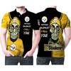 Share Your Message: Personalized 3D All Over Print Polo Shirt with Haters Silence I Kill You Design