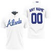 Share your love for the Atlanta Braves with the Big Tall Cooperstown Collection Mesh Wordmark Polo Shirt