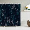 Shark Underwater Shower Curtain | Navy Blue Sea Fish | Home Bathroom Decor | Ocean Theme | Gift for Kids
