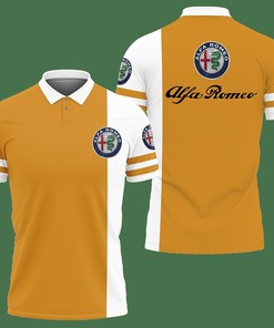 Shine in Yellow: 3D Printed Alfa Romeo Nct-Va Polo Shirt Ver 2 with Personalized 3D Polo Design