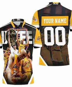 Show Off Your LA Lakers Sixteen Western Conference Personalized 3D All Over Print Polo Shirt