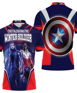 Show Off Your Love for Falcon and the Winter Soldier with 3D All Over Print Polo Shirt
