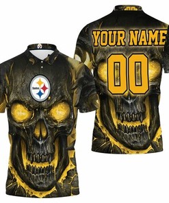 Show Off Your Style: Personalized 3D All Over Print Polo Shirt with Hello Darkness My Old Friend 3D Skull Design