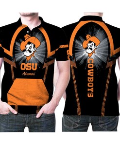 Show Your Alumni Pride with Osu Oklahoma State University Football Logo Cowboys Polo Shirt