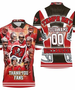 Show Your Appreciation for the Tampa Bay Buccaneers' 2021 Super Bowl Victory Thank You Personalized 3D Polo Shirt