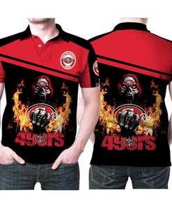 Show Your Love For San Francisco 49ers And Death God In This Nfl American Football Logo Team Polo Shirt.
