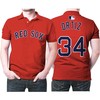 Show Your Love for David Ortiz and Boston Red Sox with Red Vintage 3D Designed Allover Polo Shirt.