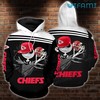 Show Your Love for KC Chiefs with Jack Skellington Hat Football Helmet 3D Hoodie