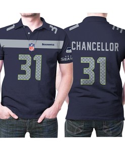 Show Your Love for Kam Chancellor and the Seattle Seahawks with Color Jersey Style Polo Shirt