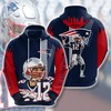 Show Your Love for New England Patriots with Custom Sport All Over Print Hoodie 3D