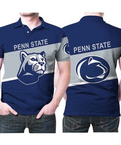 Show Your Love for Penn State Nittany Lions with American Logo Breathable 3D Polo Shirt