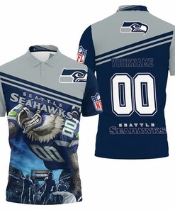 Show Your Love for Seattle Seahawks and Their Legendary Champions with Personalized 3D All Over Print Polo Shirt.