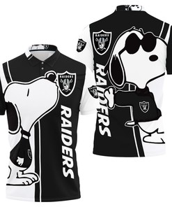 Show Your Love for Snoopy and the Oakland Raiders with 3D Printed Polo Shirt All Over Print