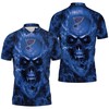 Show Your Love for The St. Louis Blues with Our Skull 3D All-Over Print Polo Shirt for NHL Fans