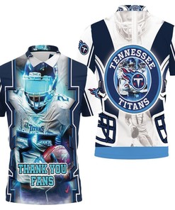 Show Your Love for Tye Smith 23 with Tennessee Titans Super Bowl 2021 Thank You Fan Polo Shirt in 3D