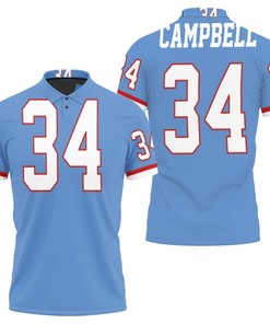 Show Your Love for the Houston Oilers with the Earl Campbell Retired Player Jersey Inspired Polo Shirt