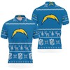 Show Your Loyalty to the Los Angeles Chargers with the Skull Los Angeles Chargers 3D Personalized Polo Shirt