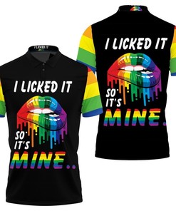 Show Your Pride with the LGBQT Unicorn Mandala Pattern Pride Flag Polo Shirt Featuring All Over Print and 3D T-Shirt