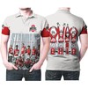 Show Your Style with Ohio State Buckeyes Standard Football Team University 3D Print Polo Shirt with Breathable Fabric.