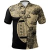 Show Your Style with the NCAA Purdue Boilermakers Gold and Black Polo Shirt with Breathable Fabric