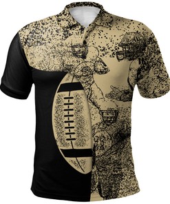 Show Your Style with the NCAA Purdue Boilermakers Gold and Black Polo Shirt with Breathable Fabric