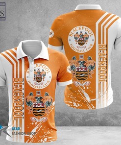 Show Your Support for Blackpool Football Club with the 3D Polo Shirt.