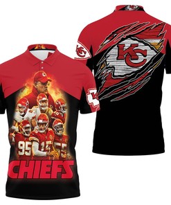 Show Your Support for Kansas City Chiefs Afc West Division Champions 2021 Super Bowl Polo Shirt in All Over Print