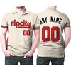 Show Your Support for Portland Trail Blazers with 00 Any Name 2020 Nba White Rip City Jersey Polo Shirt in 3D