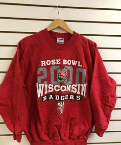 Show Your Support for Wisconsin Badgers with Vintage Style 2000 Rose Bowl Sweatshirt Bundle, NCAA Fan Gift
